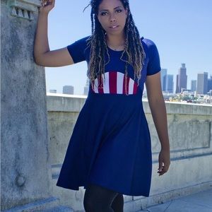 Elhoffer Design Handmade Captain America Inspired Dress